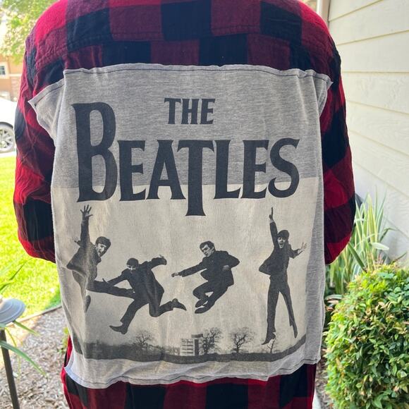 The Beatles Flannel shirt size large unisex - Picture 1 of 7